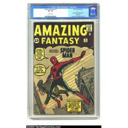 Amazing Fantasy #15 (Marvel, 1962) CGC VF- 7.5 Off-white pages....