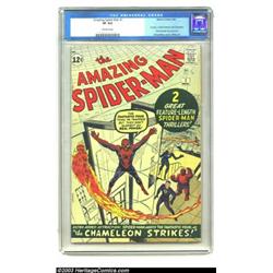 Amazing Spider-Man #1 (Marvel, 1963) CGC VF 8.0 Off-white pages. The Webslinger had one try-out i...
