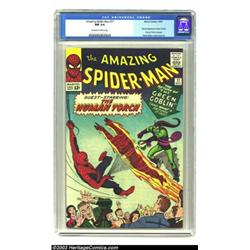 Amazing Spider-Man #17 (Marvel, 1964) CGC NM 9.4 Off-white to white pages. The Green Goblin makes...