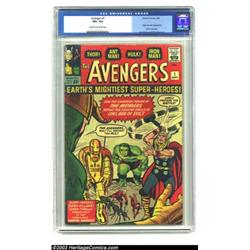 The Avengers #1 (Marvel, 1963) CGC VG+ Cream to off-white pages. Loki thinks the Avengers are but...