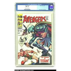 The Avengers #50 (Marvel, 1968) CGC NM+ 9.6 Off-white to white pages. Olympian challenges dominat...