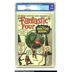 Fantastic Four #5 (Marvel, 1962) CGC GD/VG 3.0 Off-white pages. One of the most enduring villains...