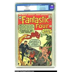 Fantastic Four #6 (Marvel, 1962) CGC VG 4.0 Off-white pages. Doctor Doom and Sub-Mariner join for...
