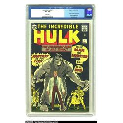 The Incredible Hulk #1 (Marvel, 1962) CGC FN+ 6.5 White pages....