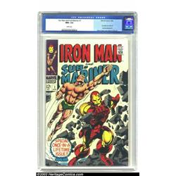 Iron Man &amp; Sub-Mariner #1 (Marvel, 1968) CGC NM+ 9.6 White pages....