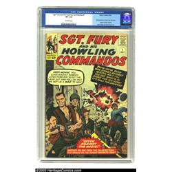 Sgt. Fury and His Howling Commandos #1 (Marvel, 1963) CGC VF- 7.5 Off-white pages....
