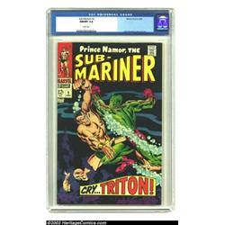 The Sub-Mariner #2 (Marvel, 1968) CGC NM/MT 9.8 White pages....