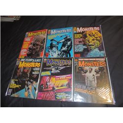 FAMOUS MONSTERS OF FILMLAND #160 - #169 LOT OF 6 ISSUES