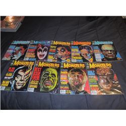 FAMOUS MONSTERS OF FILMLAND #220 - #229 LOT OF 9 ISSUES