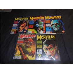 FAMOUS MONSTERS OF FILMLAND #240 - #249 LOT OF 5 ISSUES