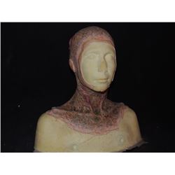 DEAD ROTTEN ZOMBIE WITCH FEMALE MAKE UP COWL ON FULL BUST 6