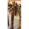 Image 2 : **S.T.O.A.*** UNIQUE  HAND CRAFTED NATIVE TOTEM POLE - 3' 5" TALL - NO WINGS -  ESTIMATED RETAIL ~$4