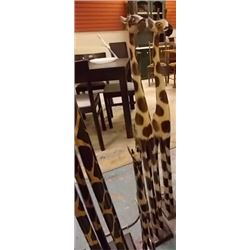 **S.T.O.A.*** UNIQUE  HAND CRAFTED - ALL WOOD GIRAFFE - 40"