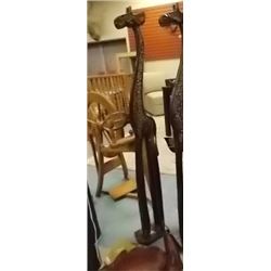 **S.T.O.A.*** UNIQUE  HAND CRAFTED - ALL WOOD GIRAFFE - 48"