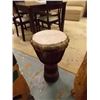 Image 1 : **S.T.O.A.*** UNIQUE  HAND CRAFTED - LEATHER TOPPED DRUM - 33" TALL X 13" D - ESTIMATED RETAIL$300