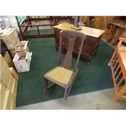 VINTAGE OAK NURSING ROCKER - CIRCA 1940'S