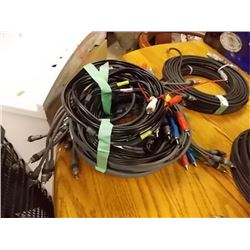 LOT OF STEREO CABLES - ALL ONE MONEY