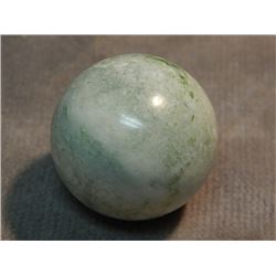 POLISHED STONE ORB - APPROX 1.25" DIAM - GREEN JADE