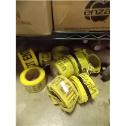 ROLLS OF SAFETY TAPE - 10 ROLLS PER LOT