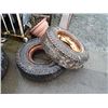 Image 1 : TIRES AND RIMS - 8-14.5 - 2 TTL