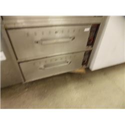 COMMERCIAL STAINLESS STEEL 2 DRAWER WARMER - 110volt