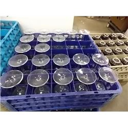 DISHWASHER TRAY - DIVIDED - SINGLE BASE UNIT  - FLAT - WITH WINE GLASSES