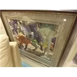 FRAMED LIMITED EDITION PRINT- BETWEEN THE VINES - CARL BRENDERS - GALLERY ESTIMATE - $925
