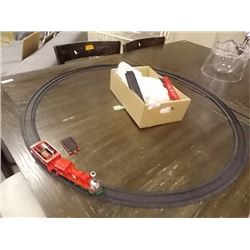TOY TRAIN TRACKS AND TRAIN