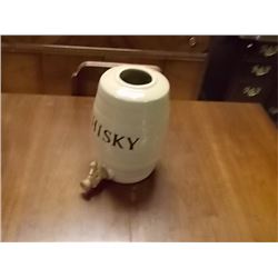 VINTAGE WHISKEY BARREL WITH TAP