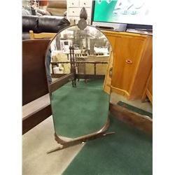 VINTAGE MIRROR WITH WOOD BACKING