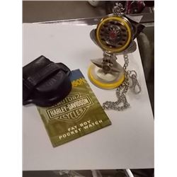 NEW HARLEY DAVIDSON FAT BOY POCKET WATCH