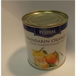 CANNED MANDARINE ORANGES - LOT OF 6 CANS CASE
