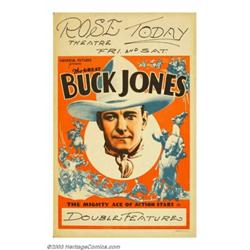 Buck Jones Stock Window Card (Universal, 1936)....
