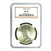 Image 1 : 1934-D $1 Peace Silver Dollar - NGC MS64