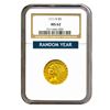 Image 1 : Common Date $5 Indian Gold Half Eagle MS62