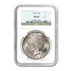 Image 1 : 1923 $1 Peace Silver Dollar - NGC MS65