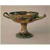 Image 1 : A Moorcroft Spanish pattern 2-handled comport on circular foot, green script signature and dated...