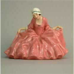 A Royal Doulton figure Polly Peachum, in pink dress, HN 549....
