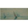 Image 1 : Philip Osment (fl.1900's-1930's) pair of watercolours, Liverpool bay, signed, 14 x 31 ins....