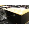 Image 2 : ARTELITE MAPLE AND ASH 7' BOW FRONT EXECUTIVE DESK WITH MATCHING 7.5' X 7' CREDENZA AND HUTCH