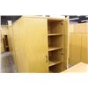 Image 2 : MAPLE 6' DOUBLE DOOR STORAGE CABINET