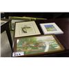 Image 1 : LARGE LOT OF 9 FRAMED PRINTS