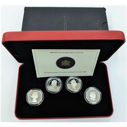 CANADA-2004 50 CENT SILVER 4 COIN SET