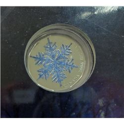 CANADA-$1 STERLING SILVER SNOWFLAKE WITH  CD