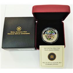 CANADA-2013 $10 SILVER TWELVE SPOTTED SKIMMER