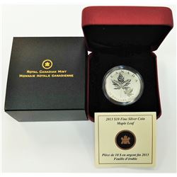 CANADA-2013 $10 SILVER MAPLE LEAF