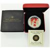 Image 1 : CANADA-2004 $5 SILVER COLORIZED MAPLE LEAF