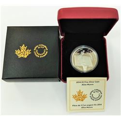 CANADA-2014 $5 SILVER ALICE MUNRO