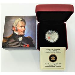 CANADA-2013 $4 SILVER DeSALABERRY PROOF