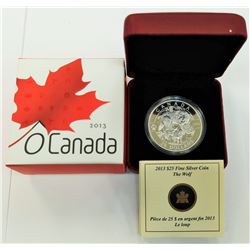 CANADA-2013 $25 SILVER WOLF